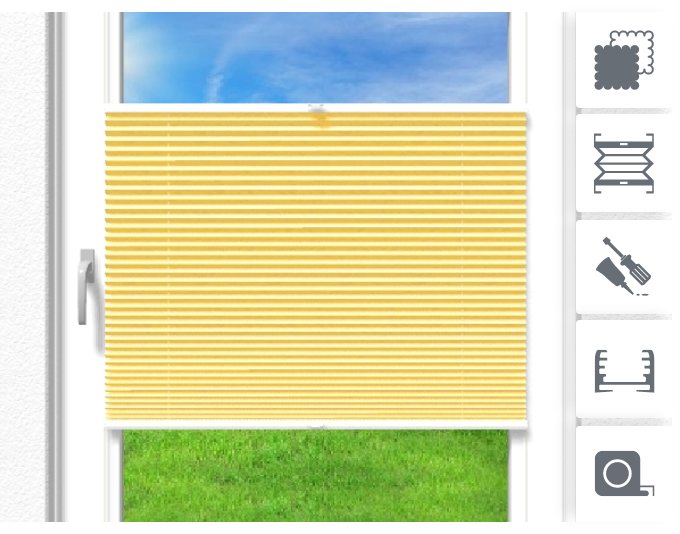 Plissee Konfigurator Anleitungen