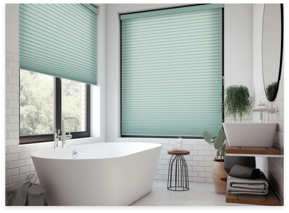 Feuchtraumgeeignete Plissees