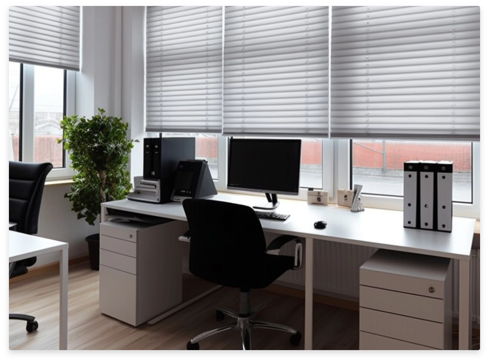 Objektgeeignete Plissees