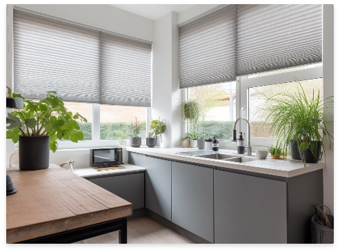 Lysel Home - Feuchtraum Plissee