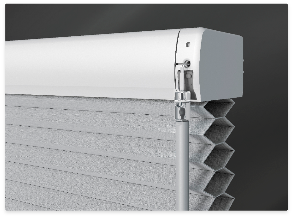 Motorisiertes Wapenplissee XL