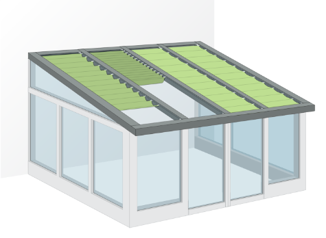 Sonnensegel für den Wintergarten
